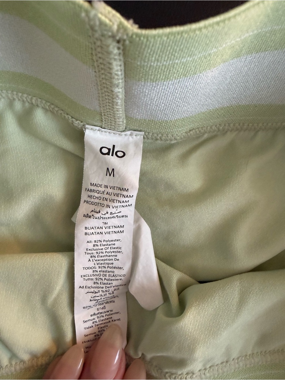 Alo Women's Ice Green Tea Active Tennis Skirt - Picture 2 of 4